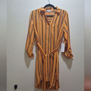 Purple Snow Collar Tunic Dress